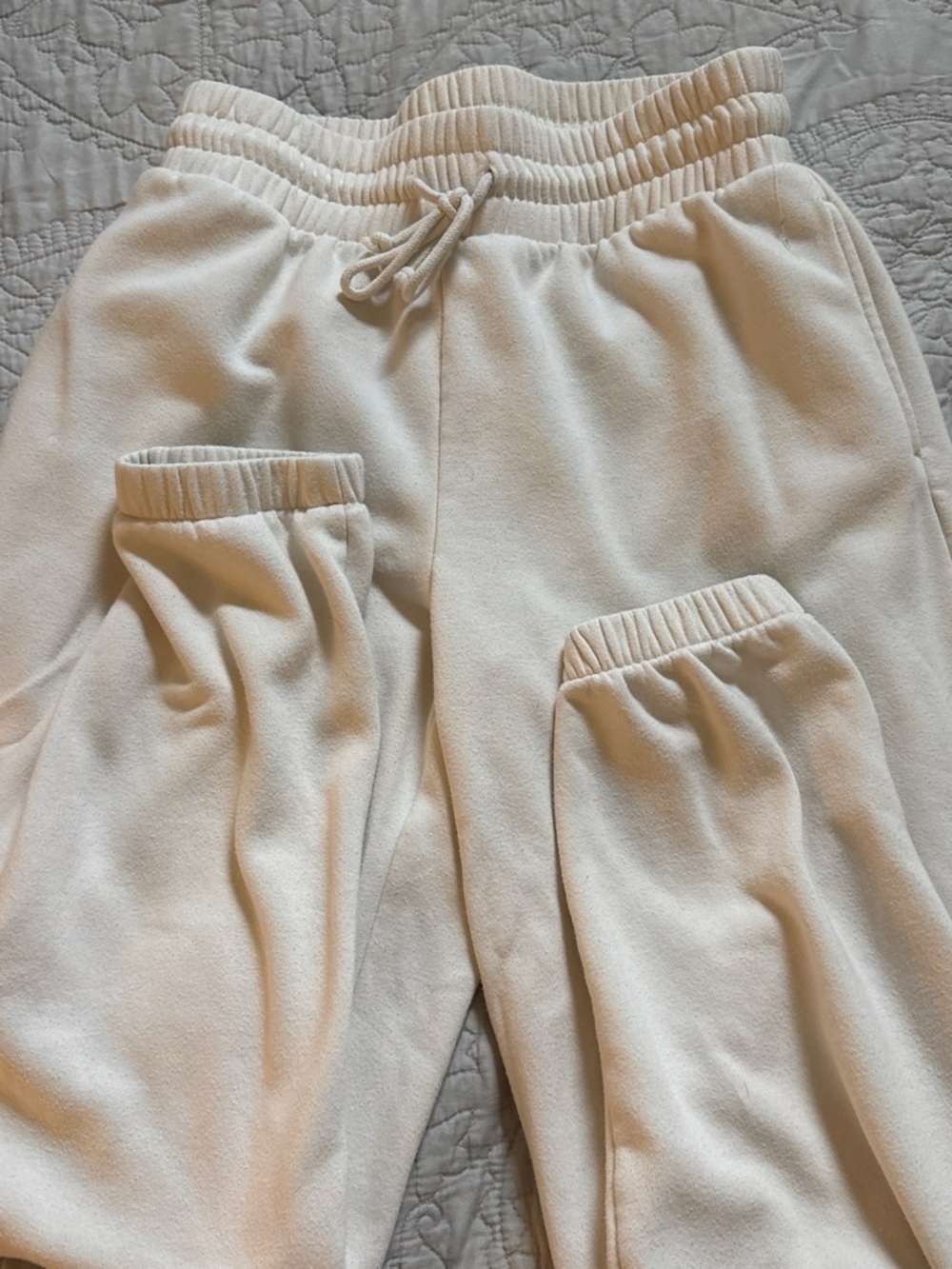 Target Cream Fleece Jogger Pants
